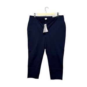 Chicos‎ Crop Legging Pull On Pants Womens Size 3 US 16 Blue Stretch Capri Casual